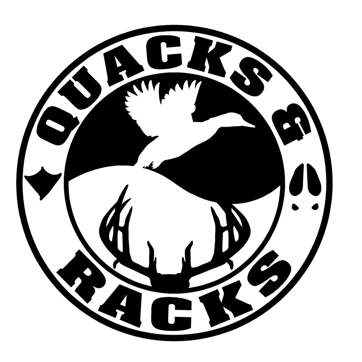 Quacks and Racks Decal – Ducks and Deer Hunting Sticker - 15022