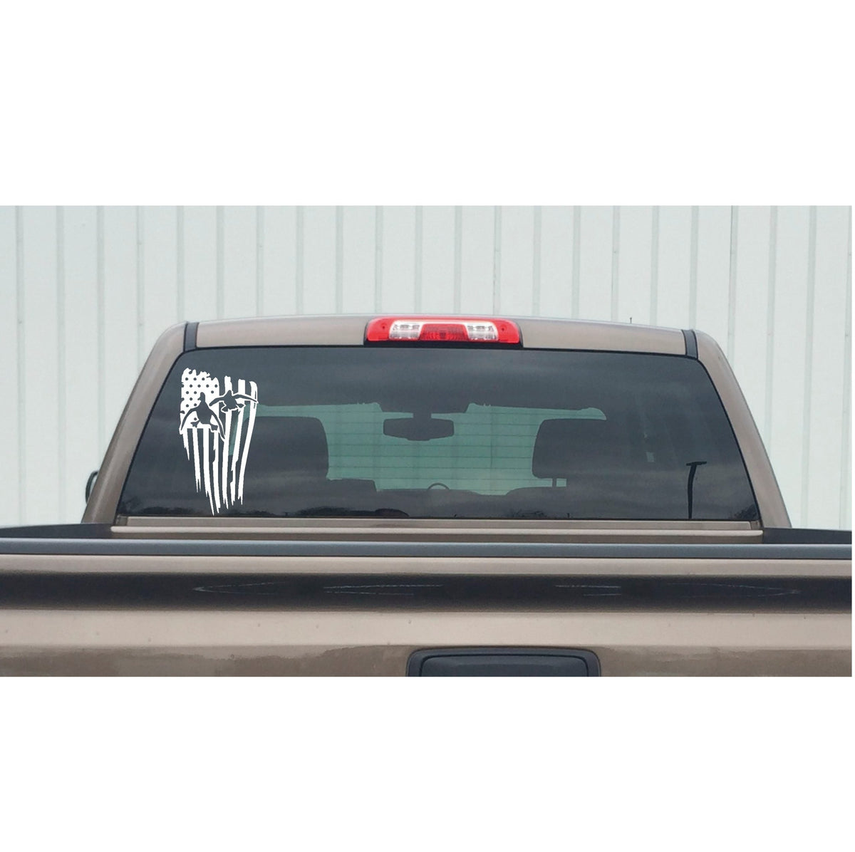 Duck Head Decal - DUCK Head USA FLAG Hunting Decal – 7420