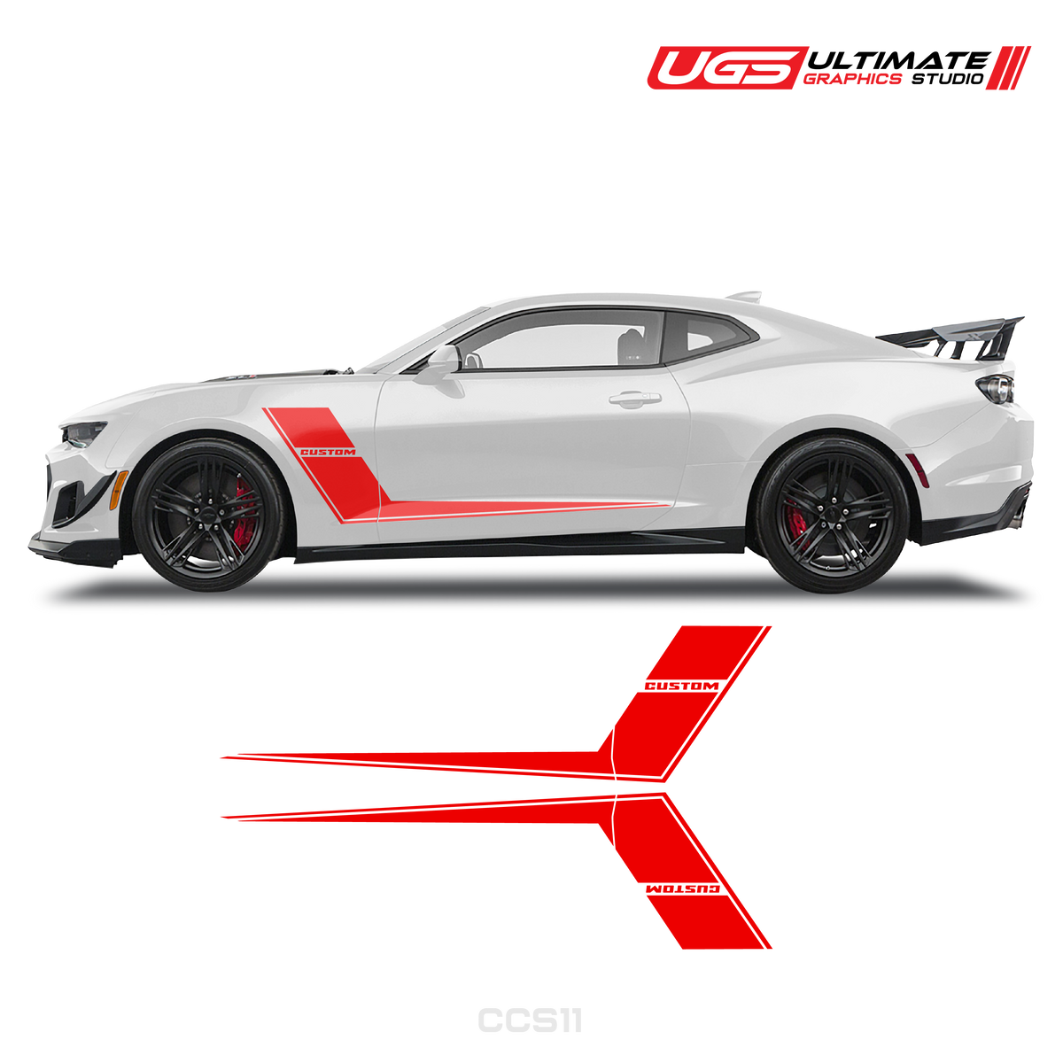 Chevrolet Camaro Side Dual Sprites Graphics Custom Text
