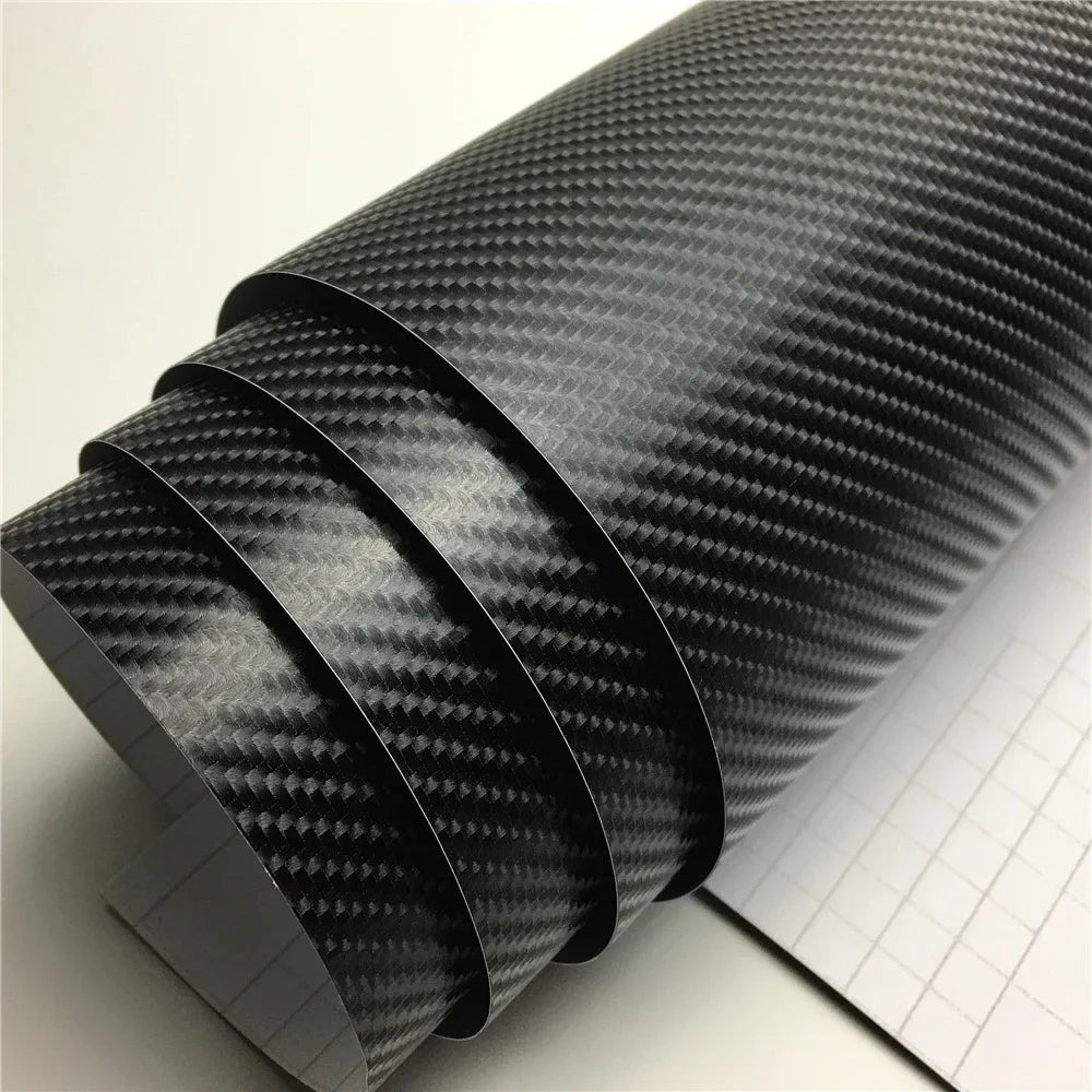 Ultra Glossy Carbon Fiber Vinyl Wrap | Bubble Free Car Sticker Film