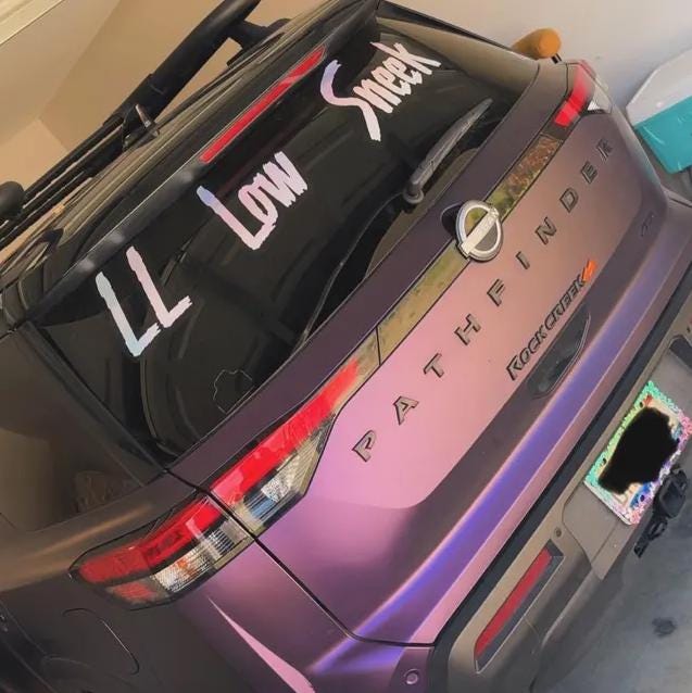 Build Your Own Holographic Custom Text Vinyl Decal w/ Background