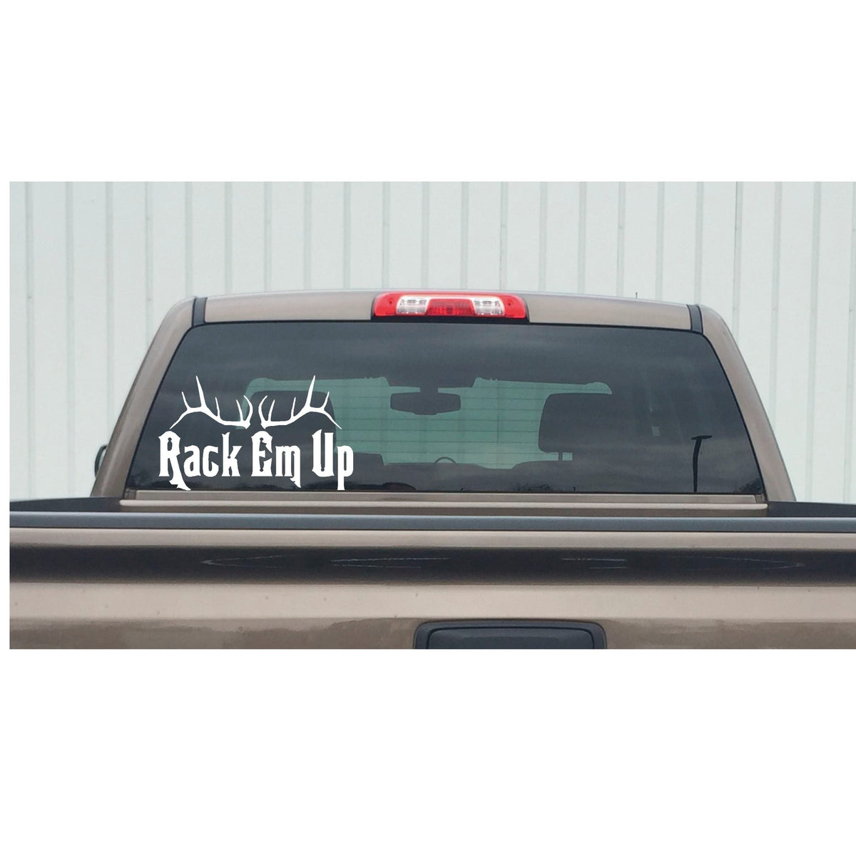 Rack Em Up Decal – Funny Elk Hunting Rack Sticker - 1110