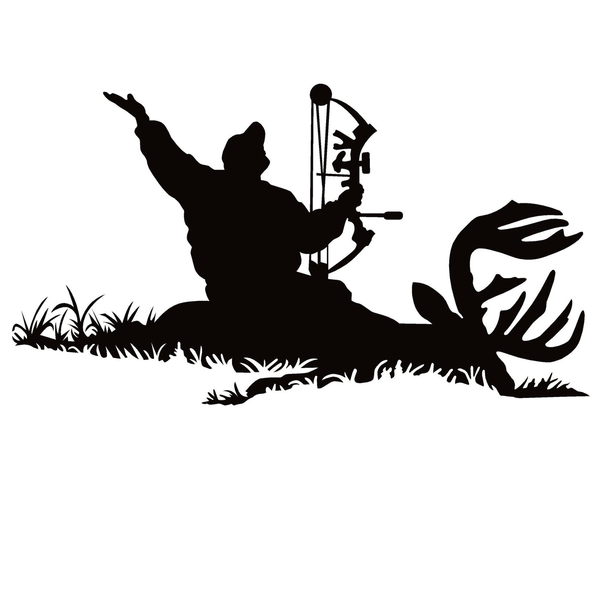 Deer Trophy Decal – Trophy Buck Hunting Vinyl Sticker 1208