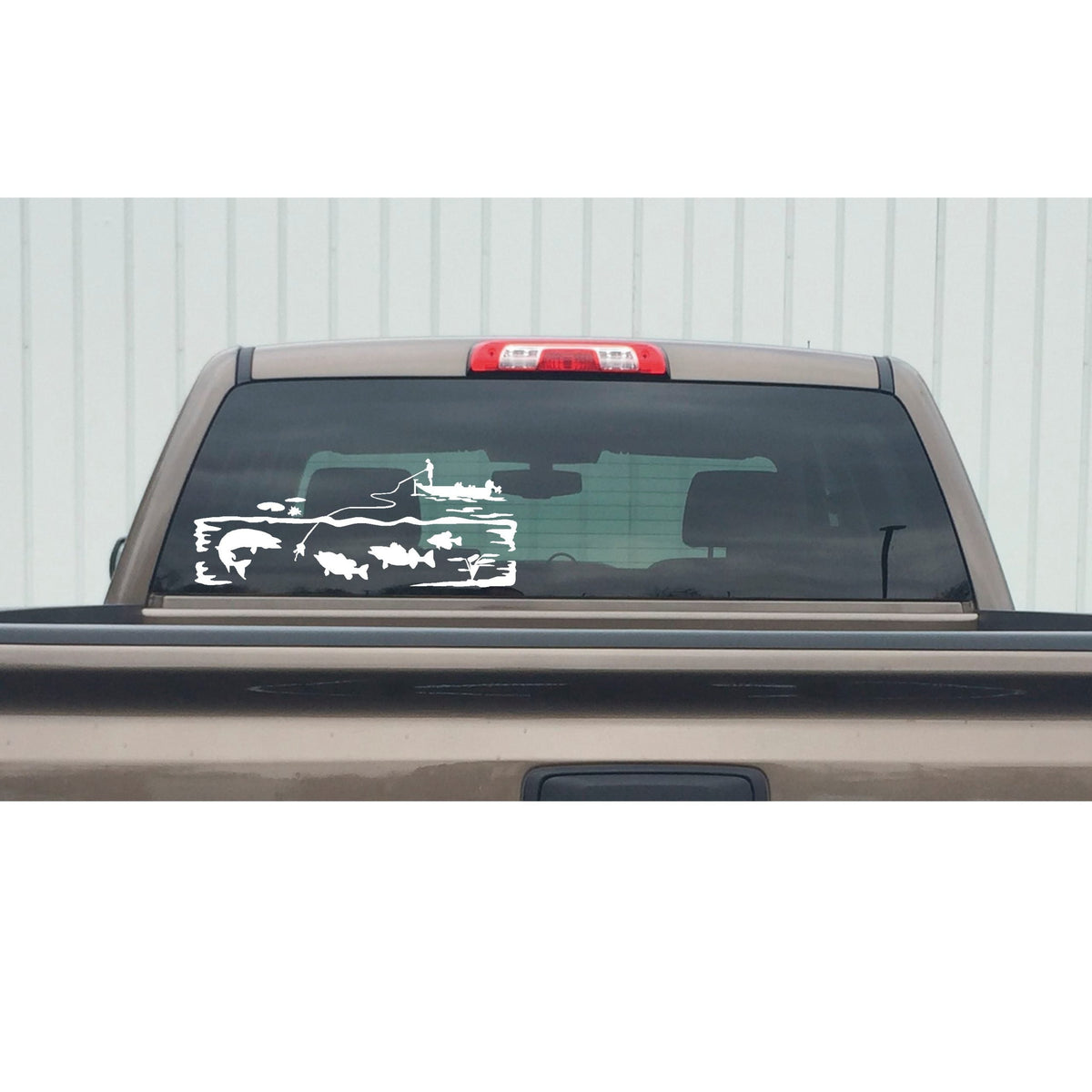 Fishing Scene Decal - Fishing Scene Sticker - 1279