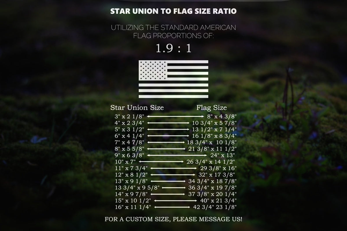 American Flag Army Star Union Vinyl Decal or Stencil | 308