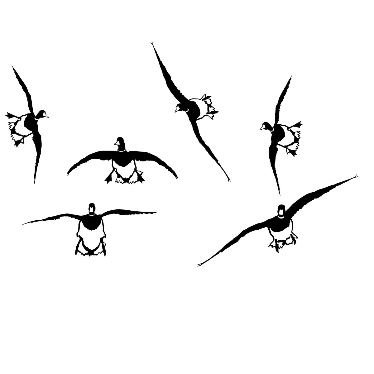 Mallards Flippin' On In Duck Hunting Decal - Waterfowl Sticker for Hunters - Duck Hunting Decal 5104