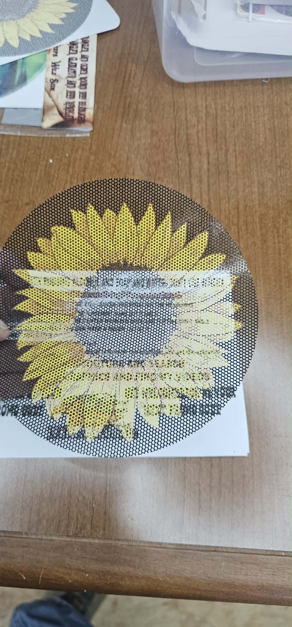 Sunflower Duck for a round headlight decal. 44