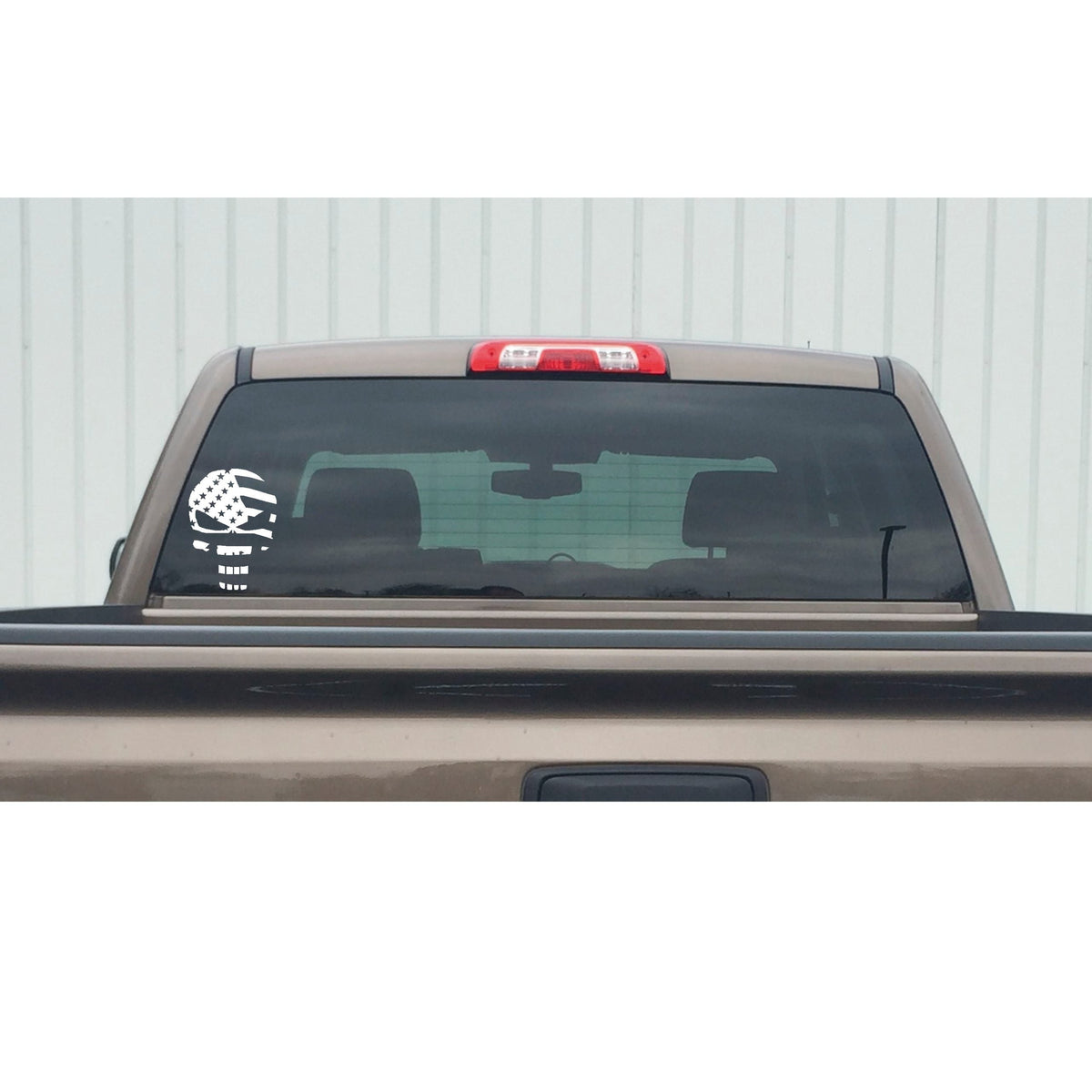 Punisher Decal - Patriotic  Skull Flag USA Vinyl Sticker for Cars & Windows – 7112