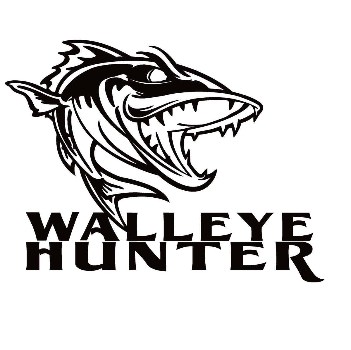Walleye Hunter Walleye Fishing Decal - Walleye Hunter Walleye Fishing Sticker - 7121