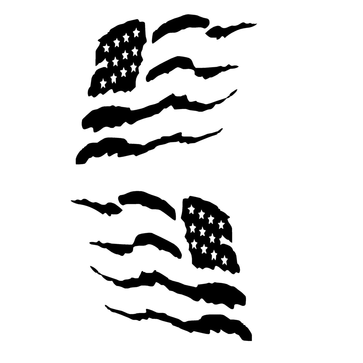 Reverse Flag Decal – Flag Window Decal Pair Reversed – 7135