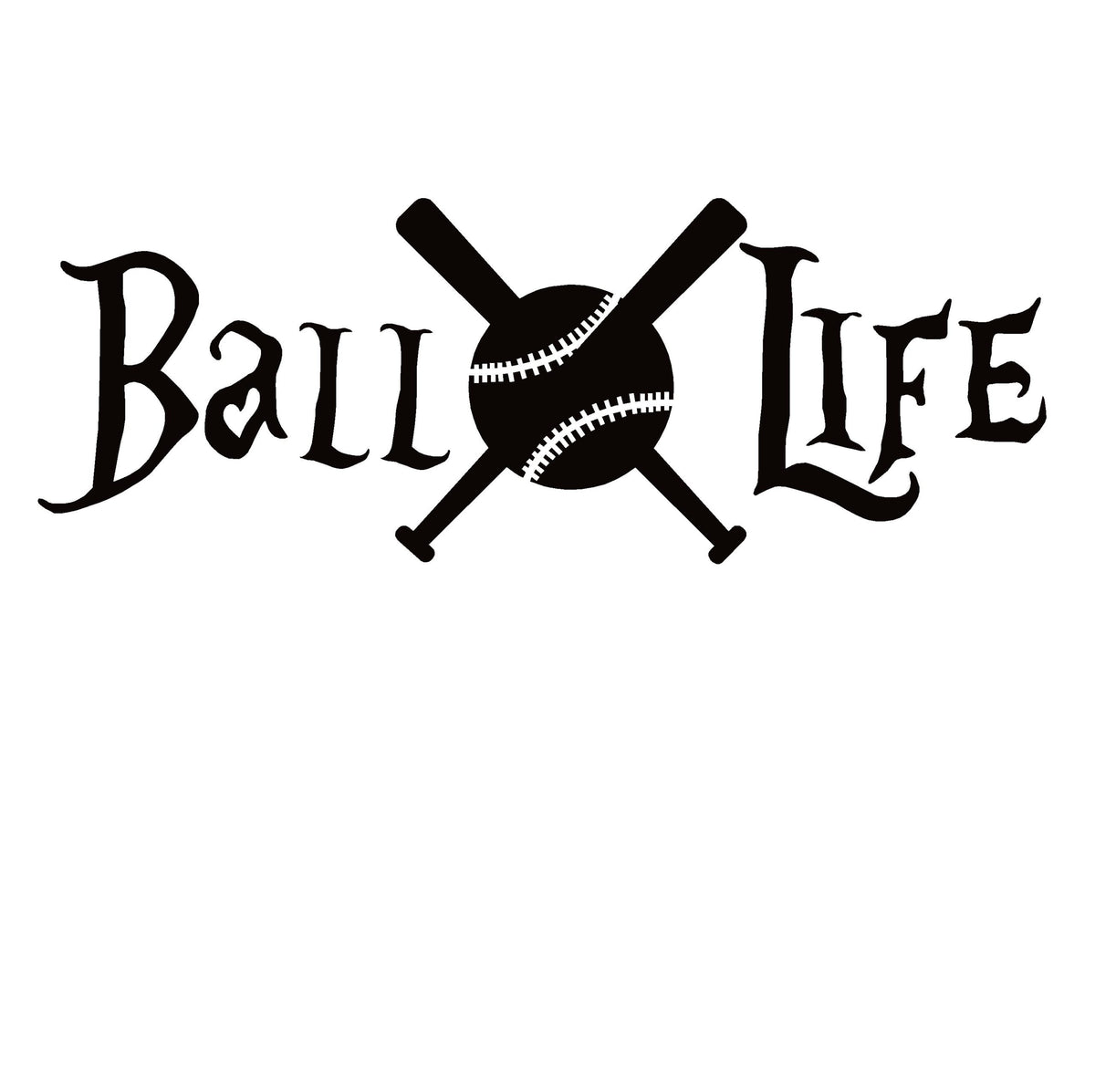 Baseball Ball Life Decal - Baseball Ball Life Sticker - 7171