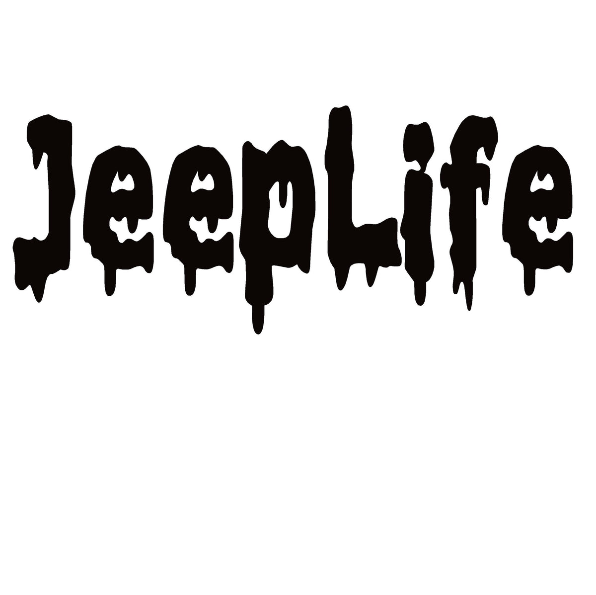 Jeep Life Window Decal -Jeep Life Window Sticker - 7173