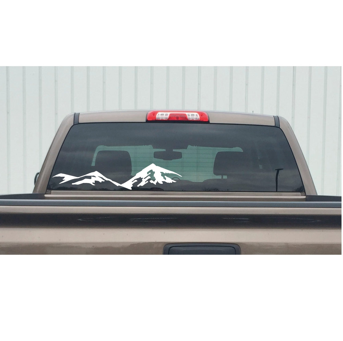 Mountain Window Decal – Minimalist Outdoor Vinyl Sticker 7179