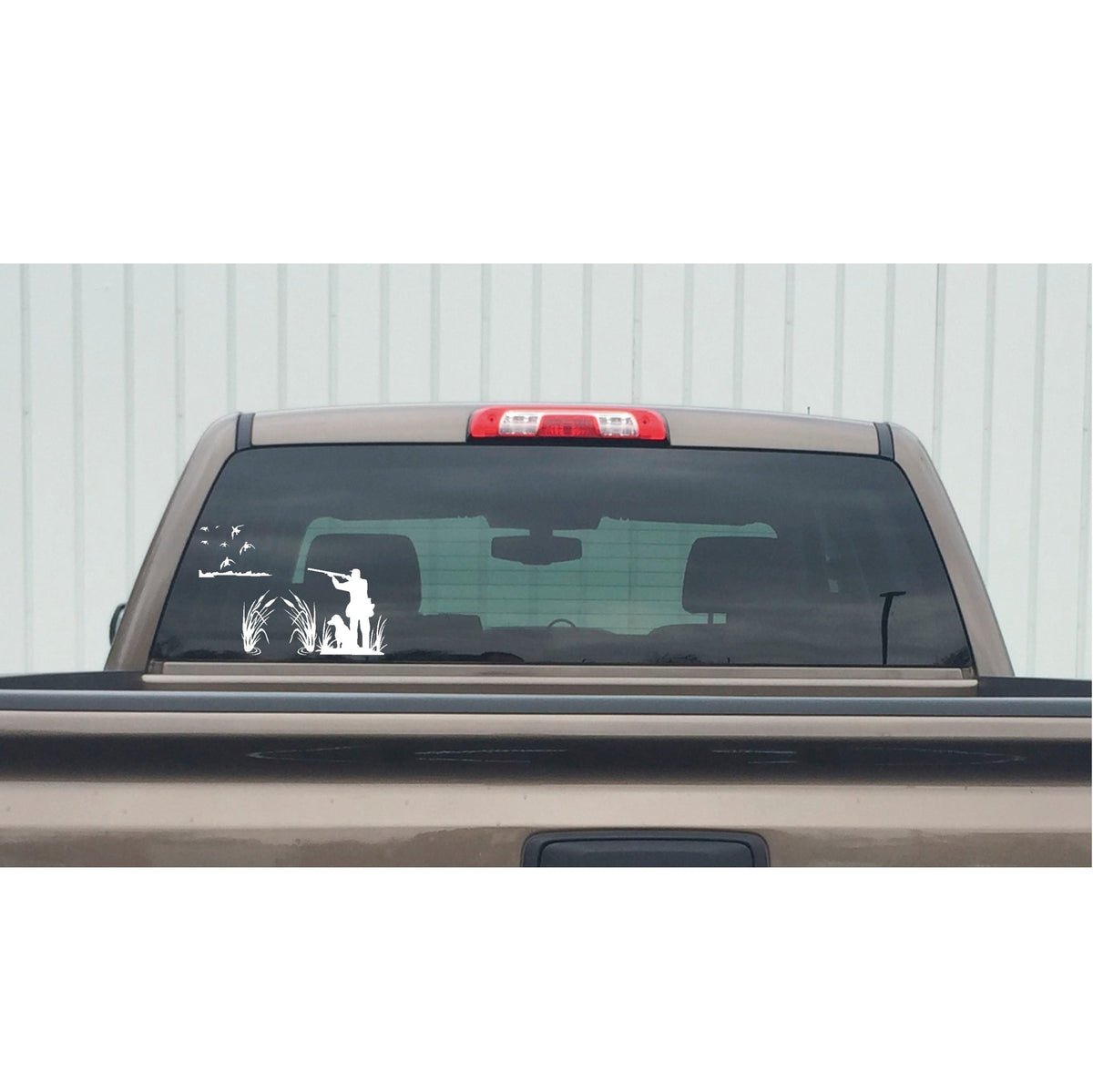 Duck Hunting Decal – Duck Hunter Field Scene Vinyl Sticker – 7196