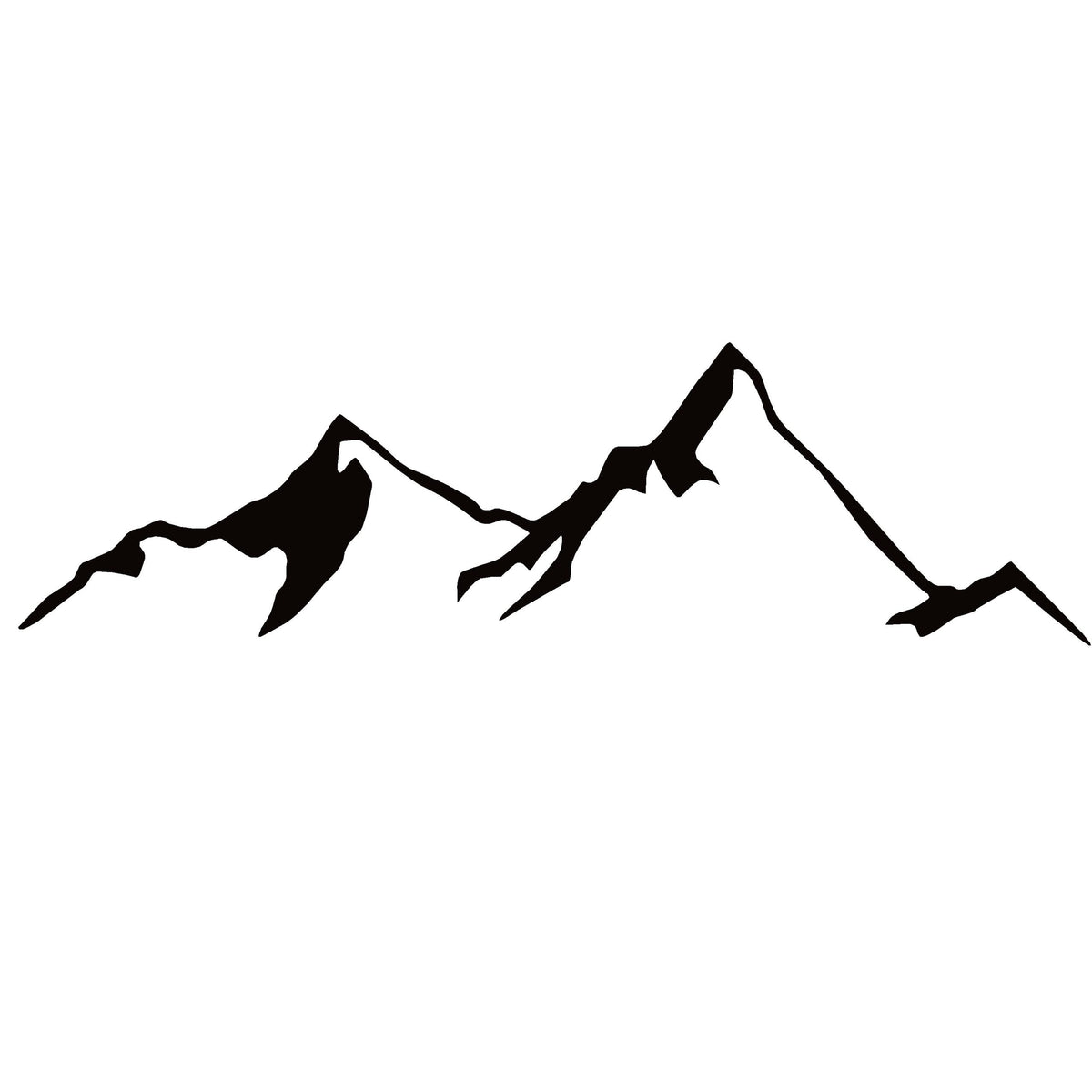 Mountain Window Sticker – Scenic Adventure Vinyl Car Decal 7250