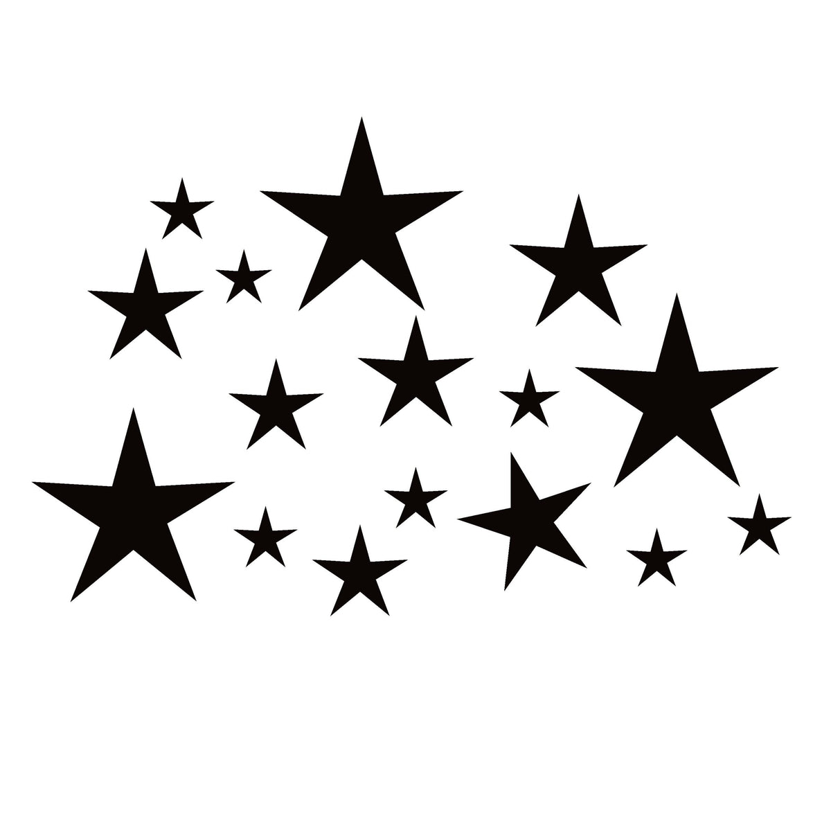 Stars Decal - Circle of Stars Decal – Patriotic 13 Stars Window Sticker – 7270