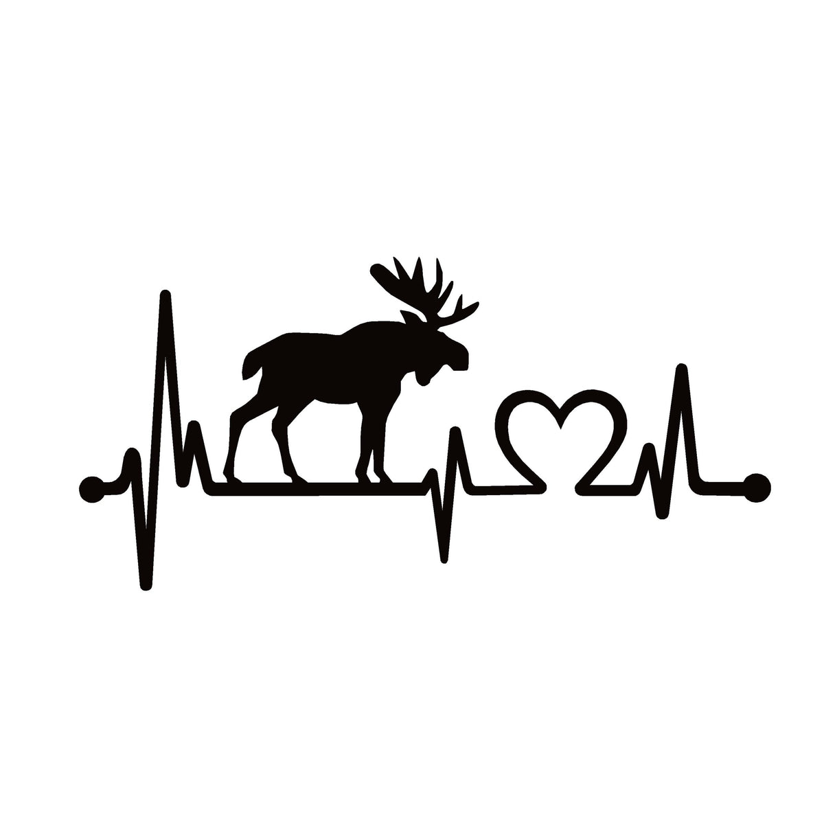 Moose Lifeline Sticker – Moose Hunting Decal for Trucks & More – 7433