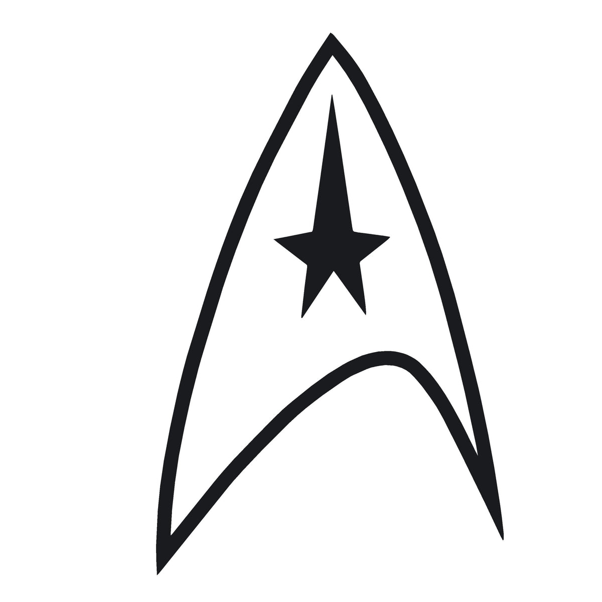 Star Trek Federation Logo on Window Decal -  Star Trek Federation Logo Window Sticker - 7462