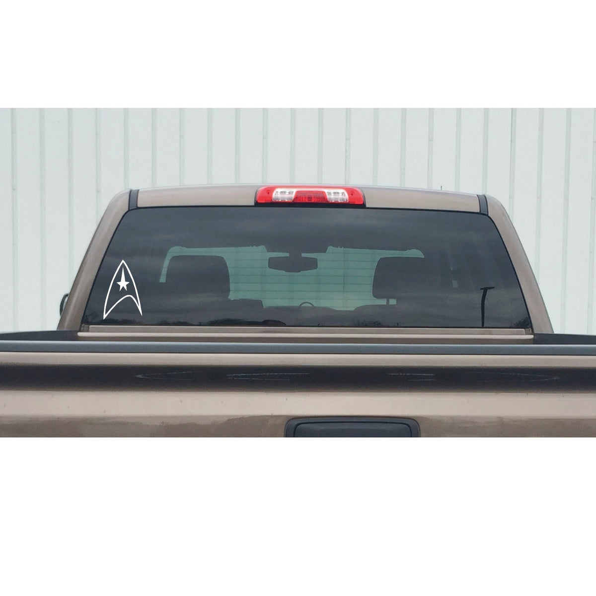 Star Trek Federation Logo on Window Decal -  Star Trek Federation Logo Window Sticker - 7462