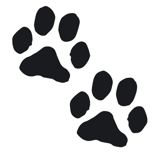 Paw Print Car Decal – Puppy Dog Window Sticker – 7463
