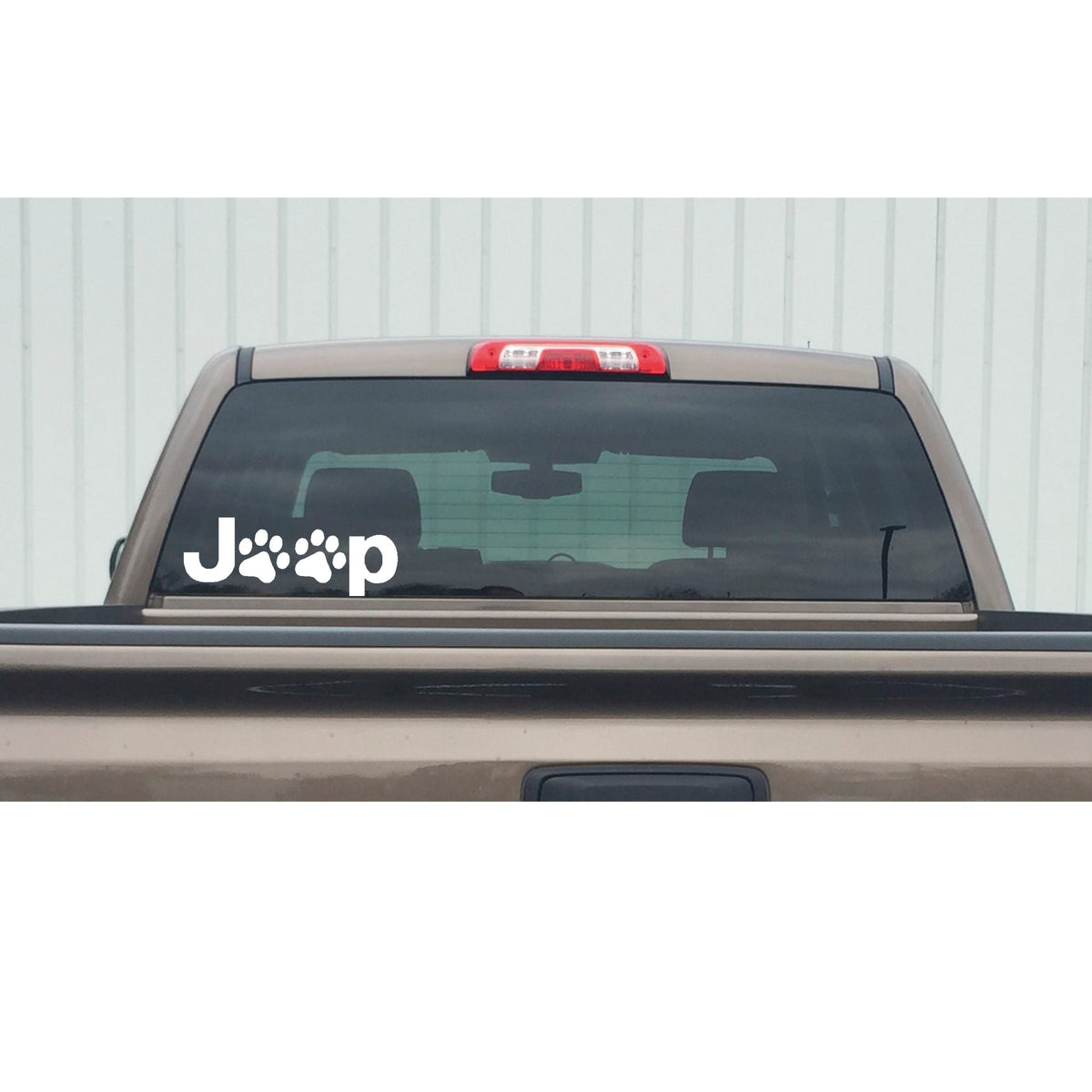 Jeep Dog Decal – Jeep Life Paw Print Window Sticker – 7497