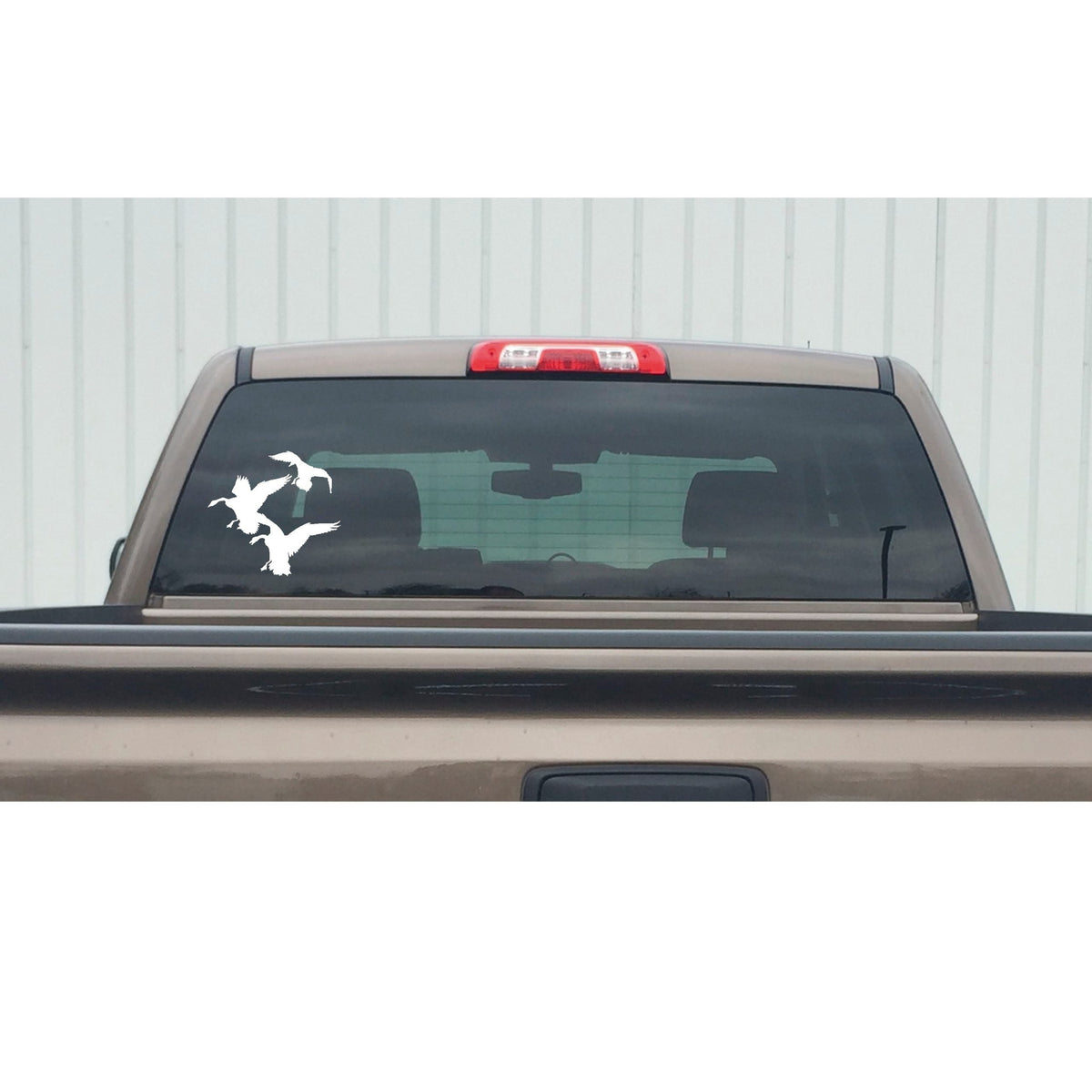 Canada Geese Landing In Field Window Decal - Canada Geese Landing In Field Window Sticker - 7509