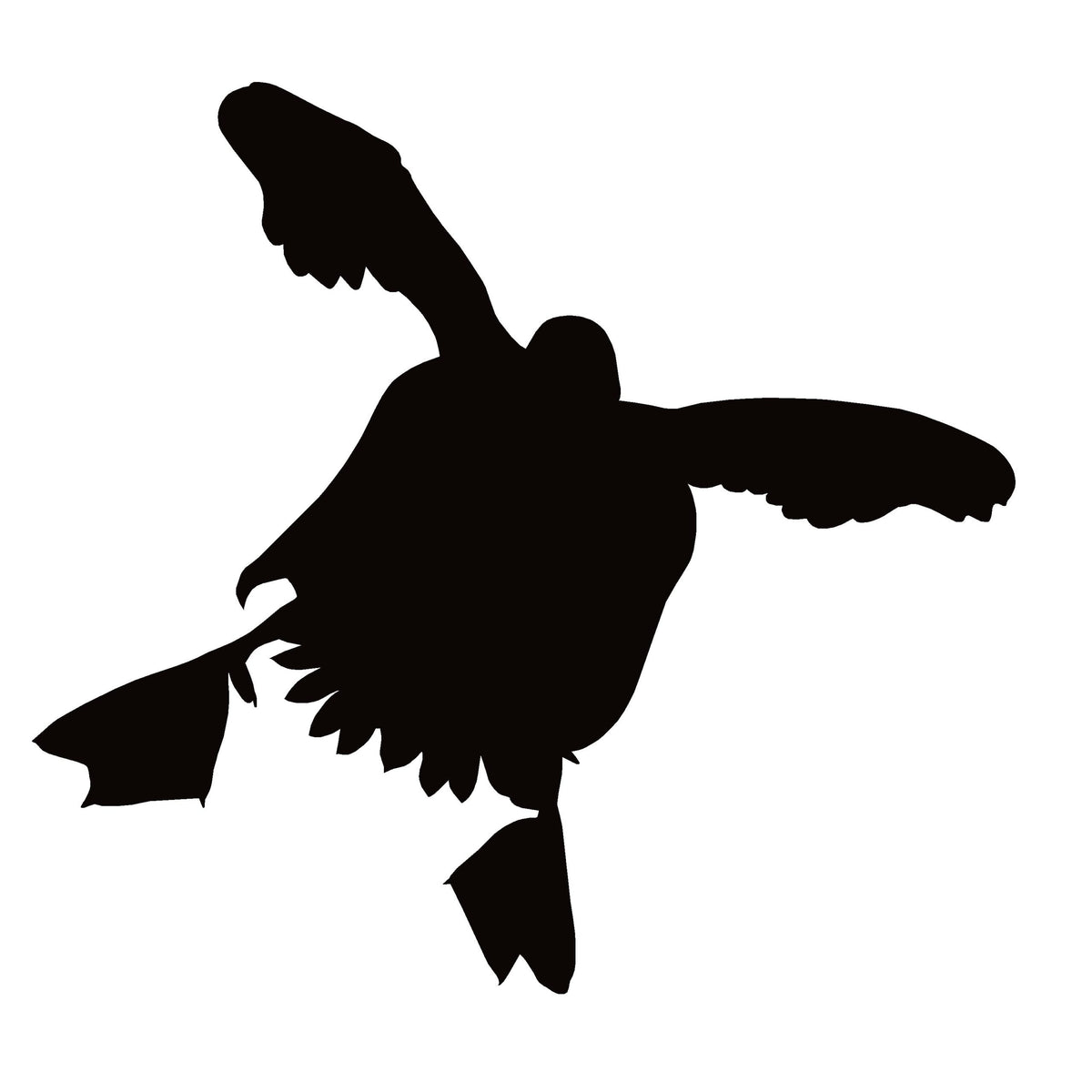 Diver Duck Coming In Window Decal Window Sticker - 7510