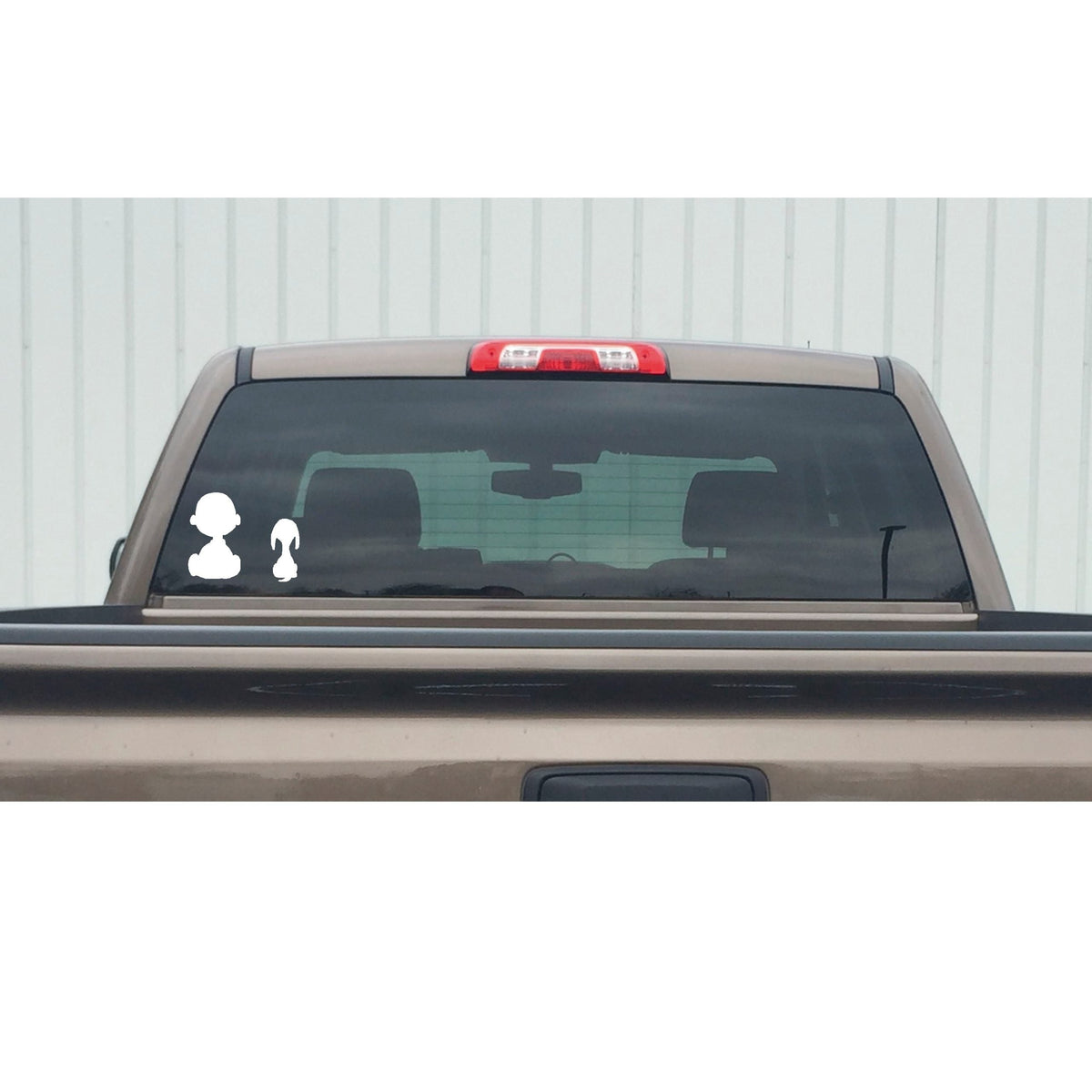 Charlie Brown & Snoopy Window Decal -Charlie Brown & Snoopy Window Sticker - 7513