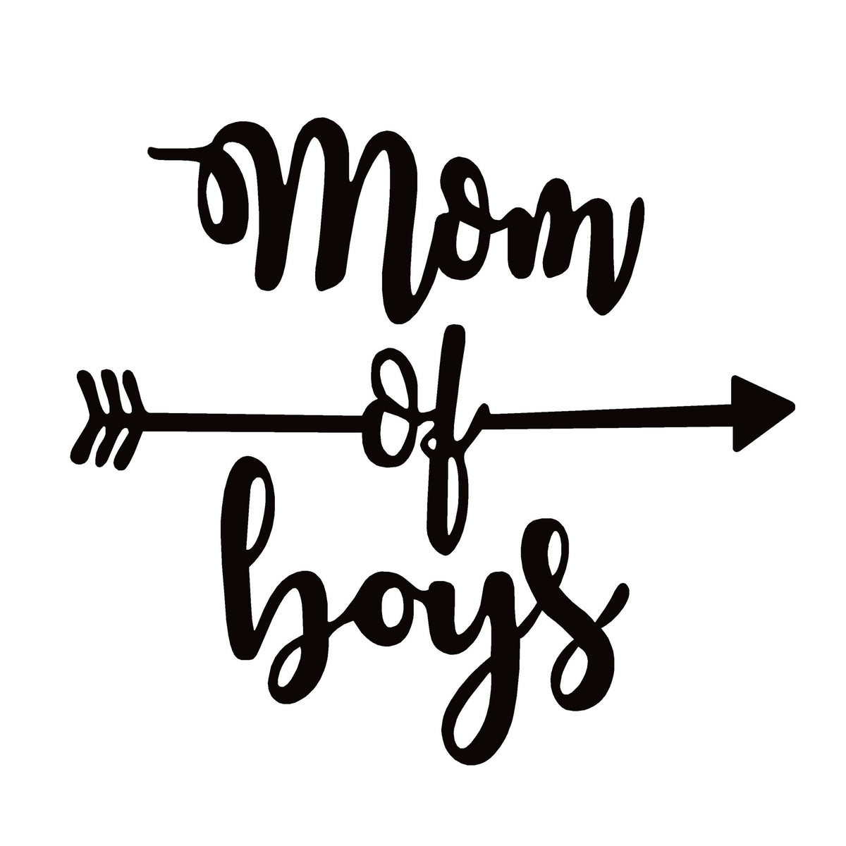 Mom of Boys Arrow Decal – Proud Mama Vinyl Sticker for Cars, Laptops & Gifts – 7530