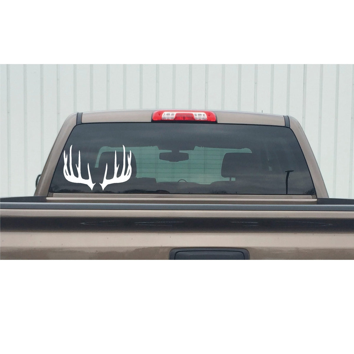 Deer Antler Decal – Pair of Shed Antler Vinyl Window Stickers 7618