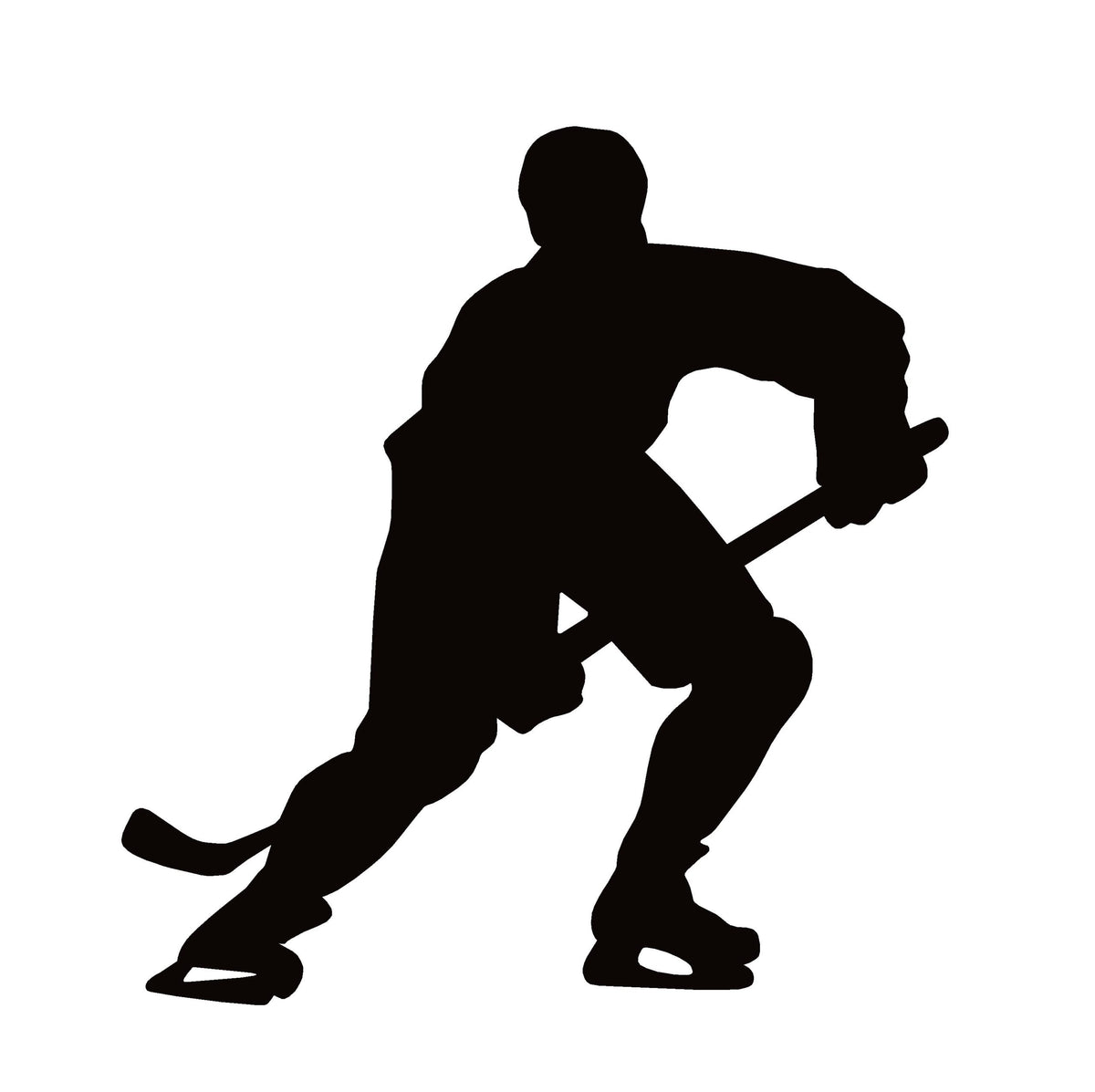 Ice Hockey Player Window Decal Sticker - 7979