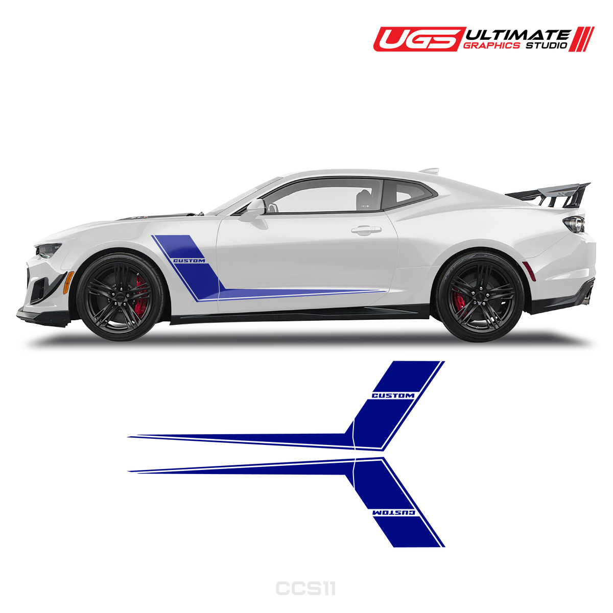 Chevrolet Camaro Side Dual Sprites Graphics Custom Text