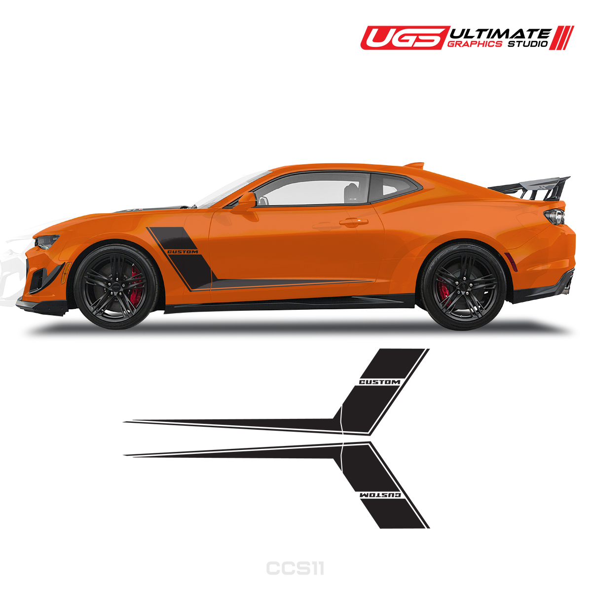 Chevrolet Camaro Side Dual Sprites Graphics Custom Text