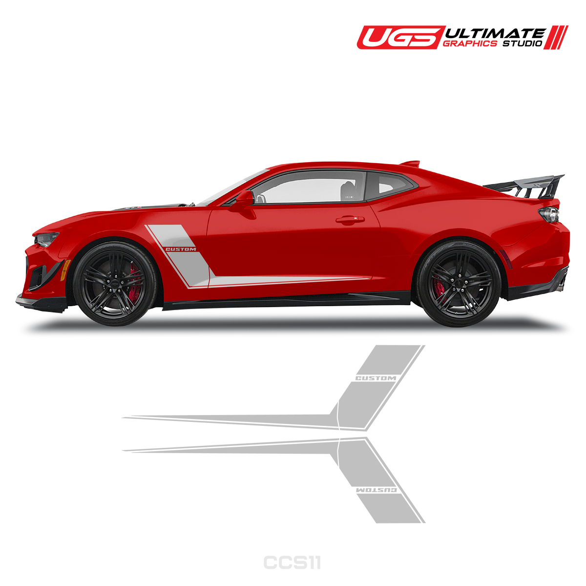 Chevrolet Camaro Side Dual Sprites Graphics Custom Text