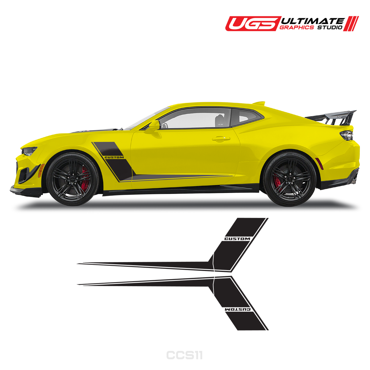 Chevrolet Camaro Side Dual Sprites Graphics Custom Text
