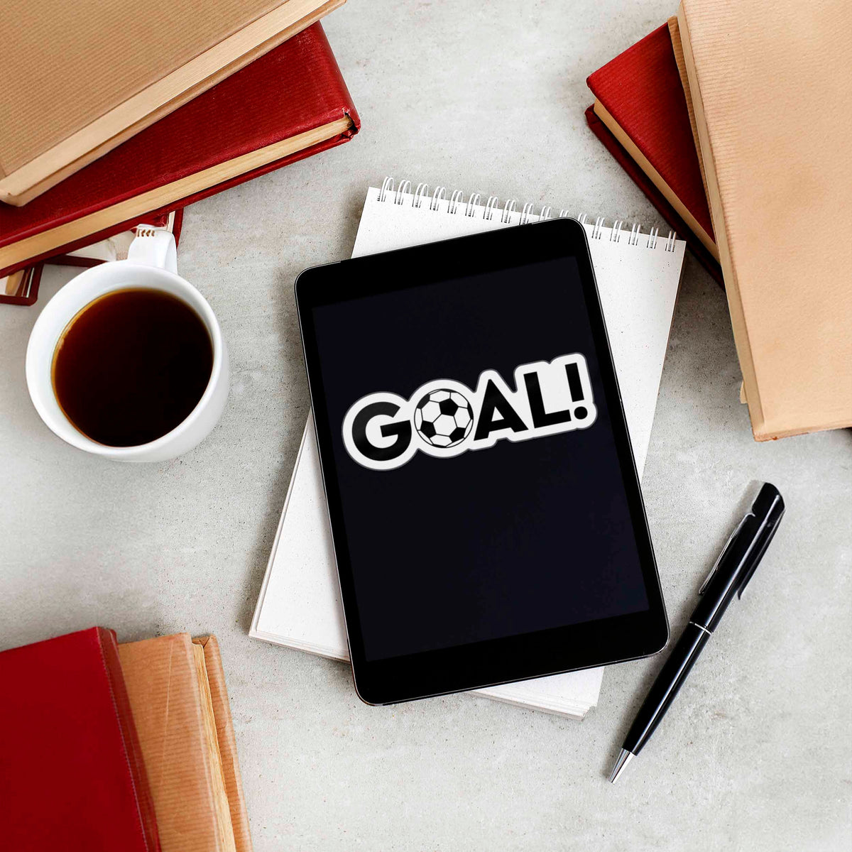 Goal Soccer Ball Sticker - Cool Sports Life Decal for Water Bottle