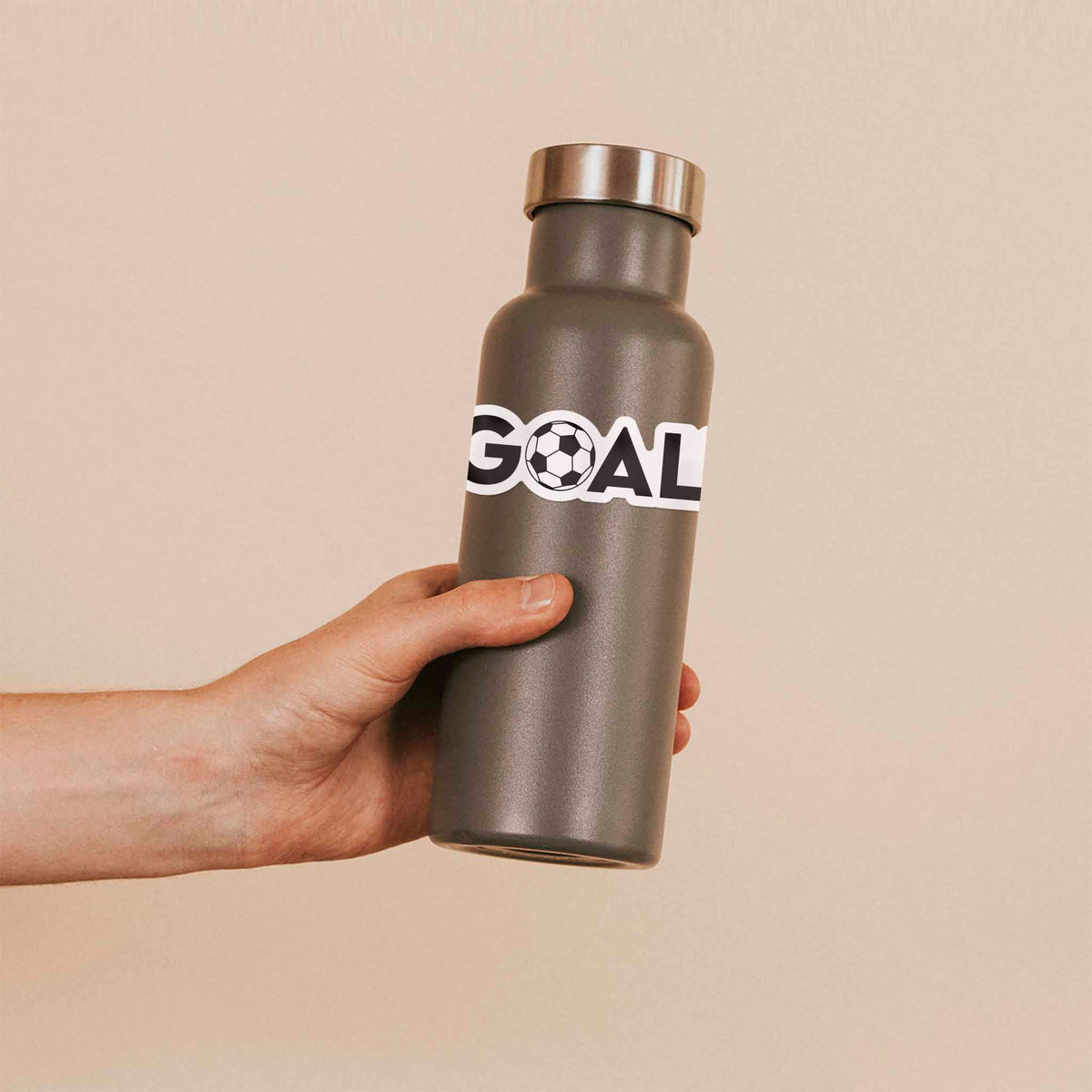 Goal Soccer Ball Sticker - Cool Sports Life Decal for Water Bottle