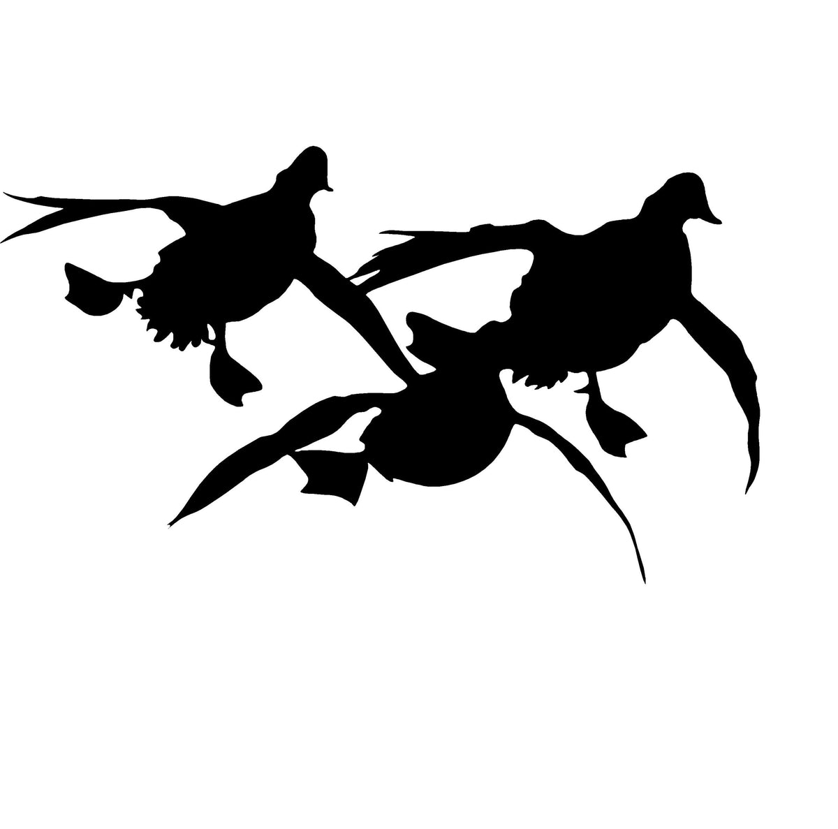 Three Ducks Decal Group of 3 Ducks Comin' at Ya! Hunting Decal Sticker - 5011