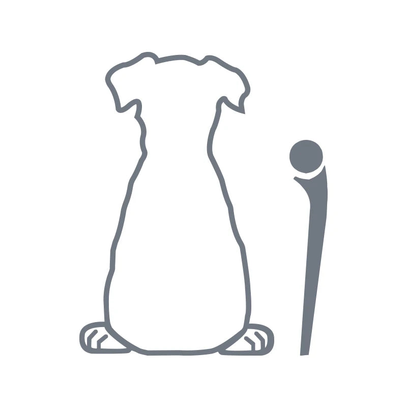 Funny Puppy Dog Decal for Car Rear Windshield Wiper | Die-Cut Vinyl Sticker