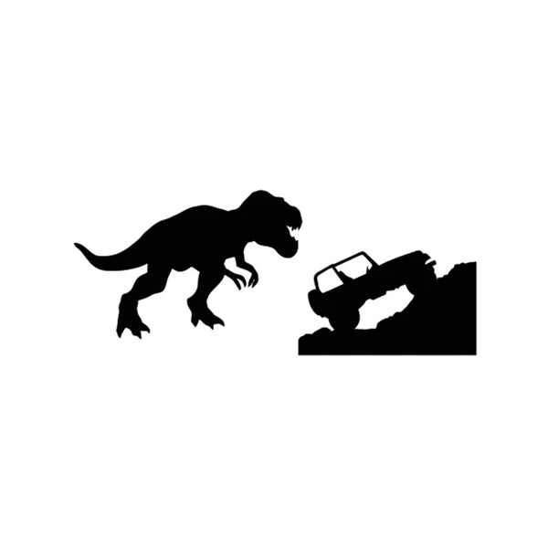 T-Rex Dinosaur Car Sticker | Jeep Window Decal for Laptop and Car Decoration