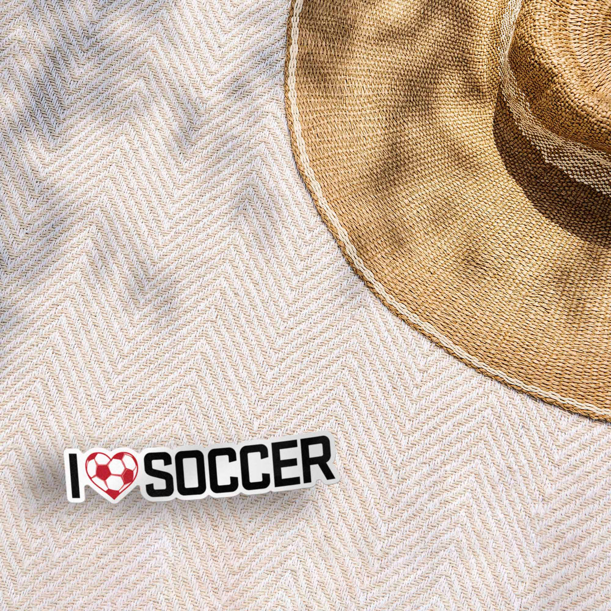 I Love Soccer Sticker - Cool Sports Decal
