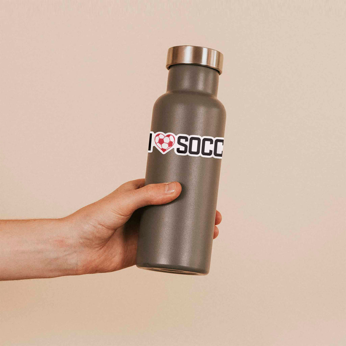 I Love Soccer Sticker - Cool Sports Decal