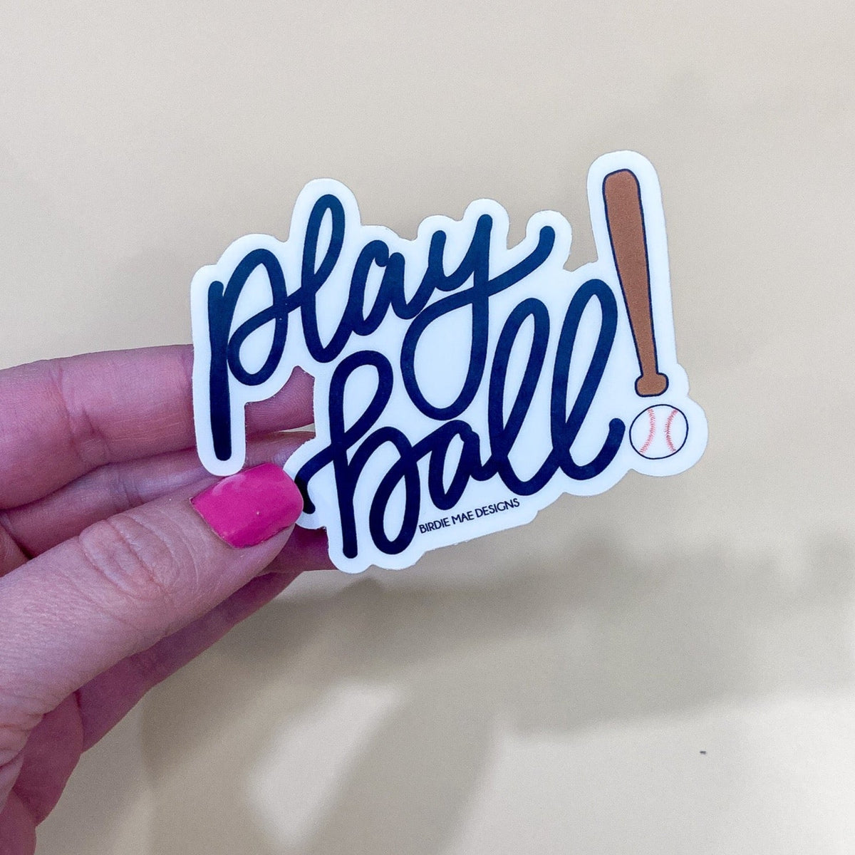 Baseball Play Ball Sticker