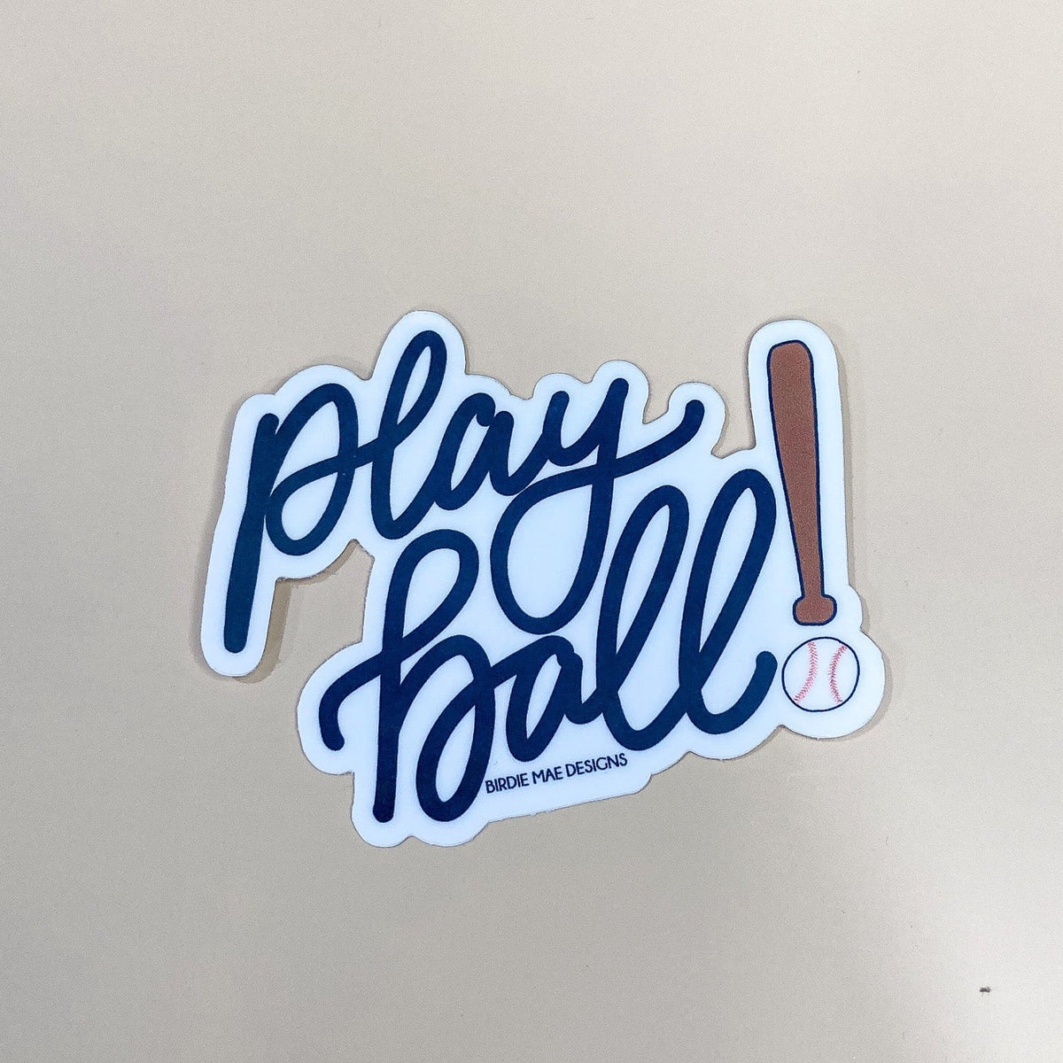 Baseball Play Ball Sticker