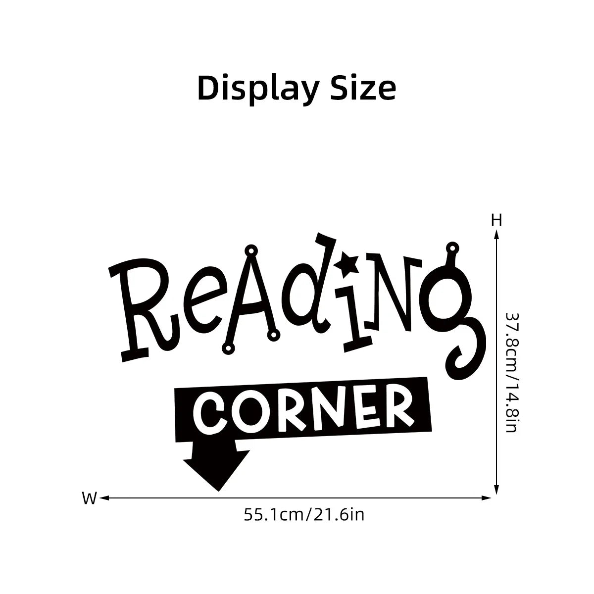 Wall Stickers for Living Room Bedroom | Creative Black Heart Book World Ladder Tree Wall Decals