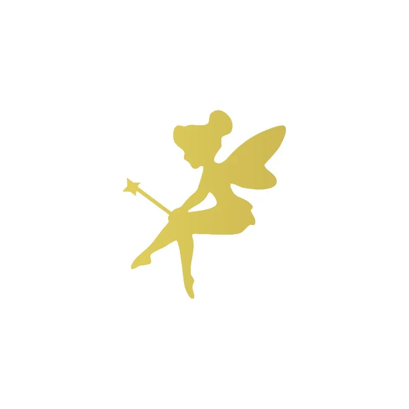 Mini Fairy Vinyl Decal | Fairy Bell Silhouette Wall Sticker for Kids Room Decor