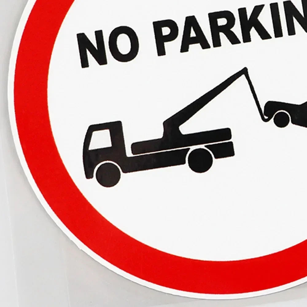 Car Stickers Traffic Sign No Parking Stickers Car Exterior Parts Accessories Decals Products Cover Scratches