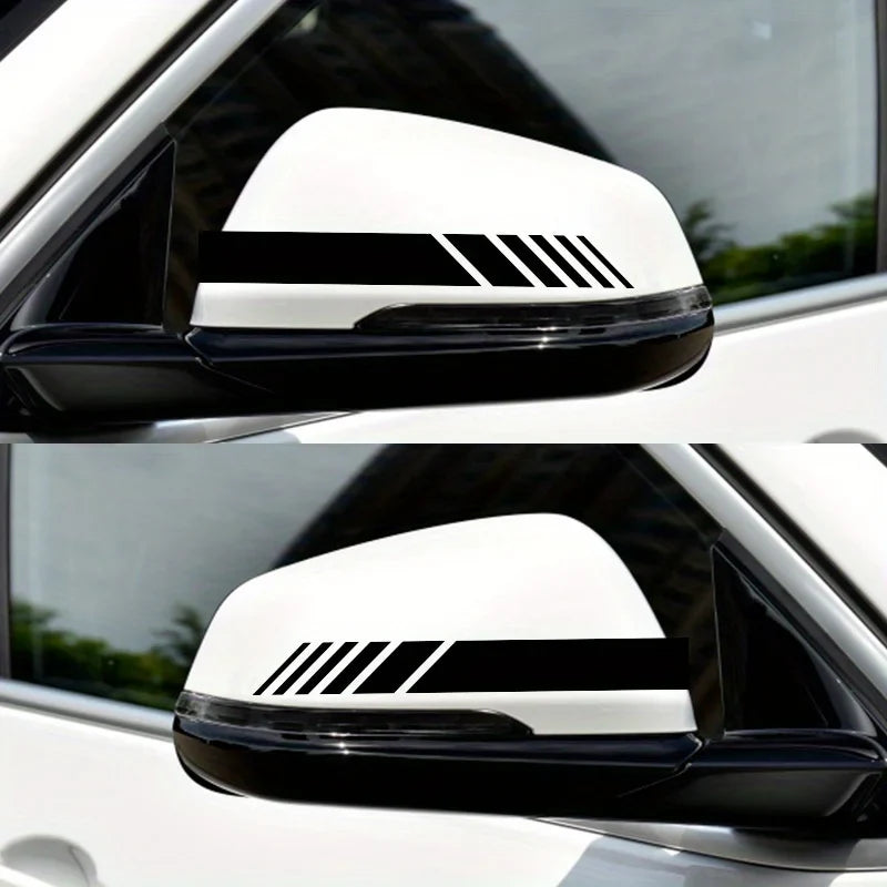 Classic JDM Reflective Stripes Vinyl Decal Kit | 4pcs Self-Adhesive Car Body Stickers