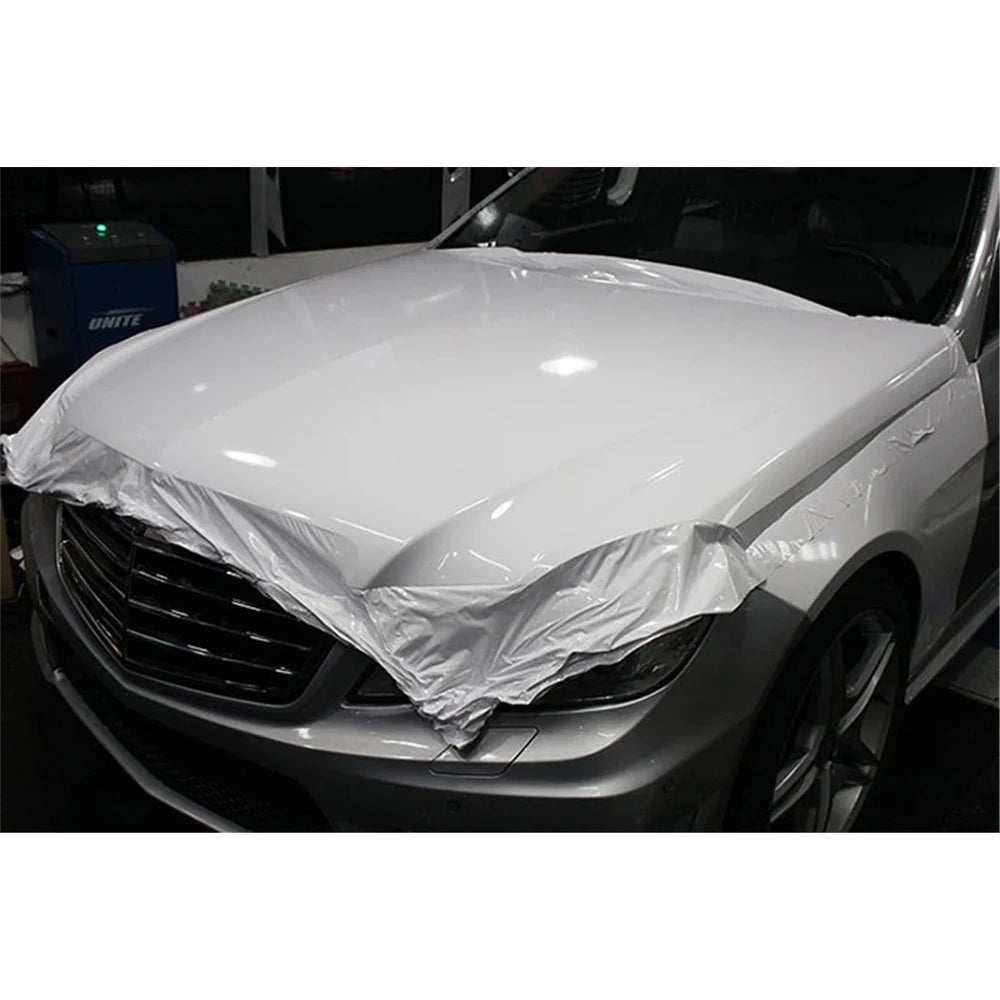 White Glossy Vinyl Wrap Film | Gloss Car Wrapping Film Bubble Free Car Sticker Bike Phone Console Skin