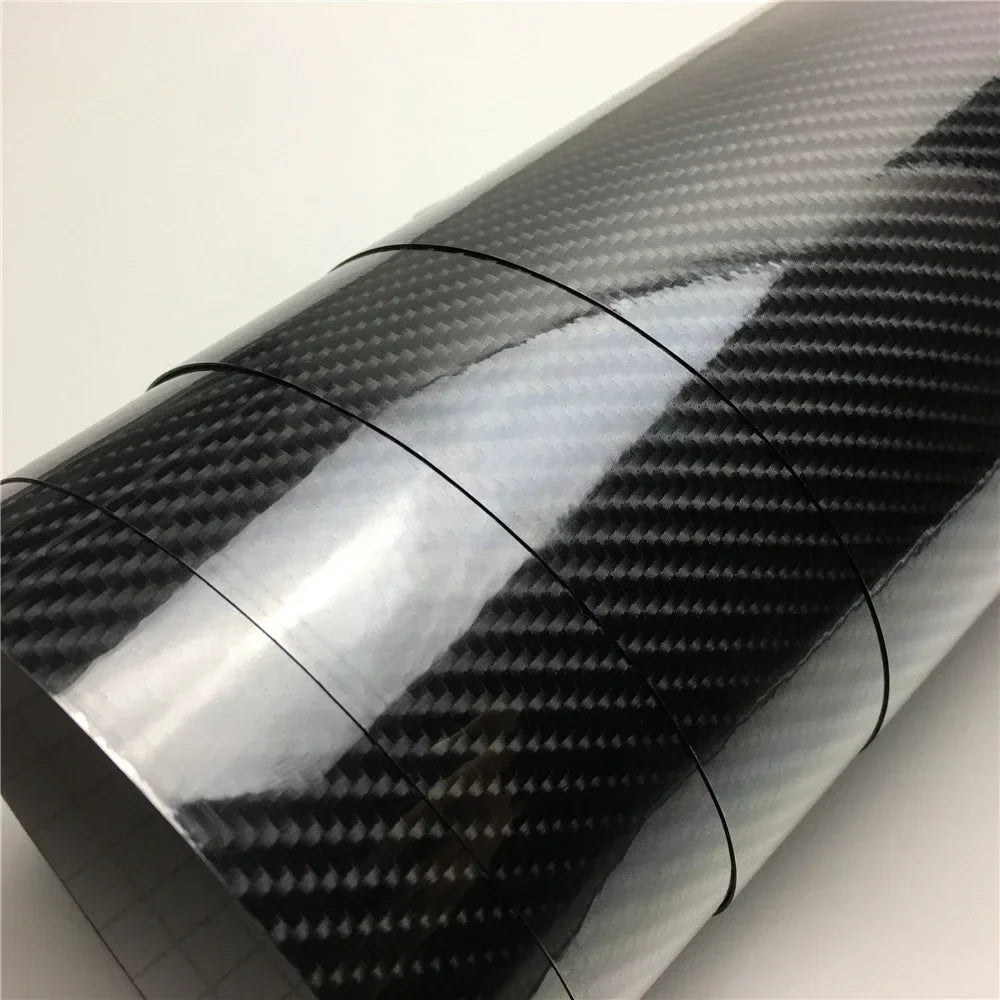 Ultra Glossy Carbon Fiber Vinyl Wrap | Bubble Free Car Sticker Film